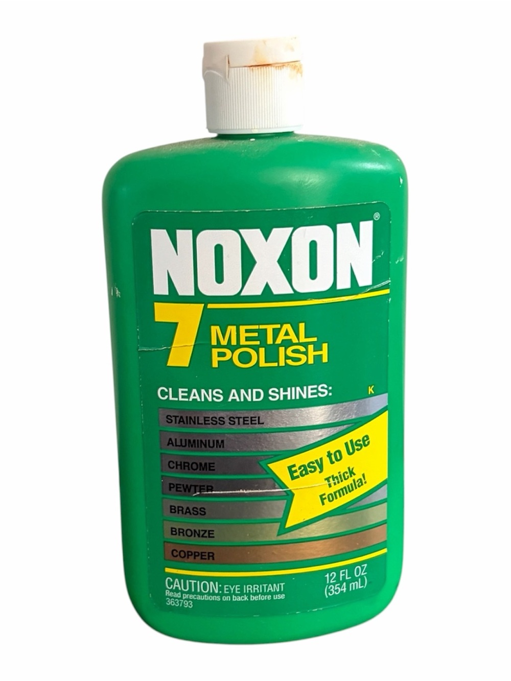 Vintage Discontinued Noxon 7 Metal Polish Cleans & Shines 12 oz 75%  Full